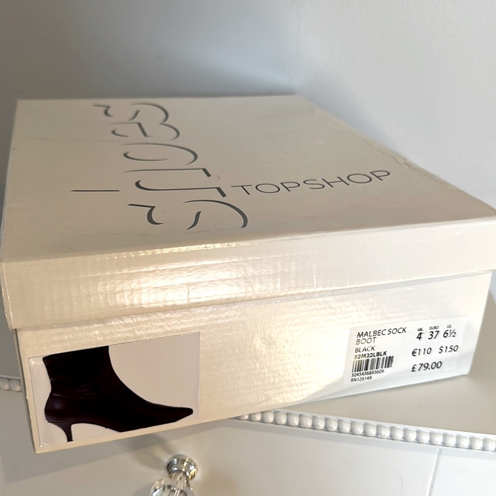 Topshop Malbec Sock Boot View 5
